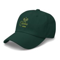 Green cap with 'Queens Open' logo | Queens Country Club