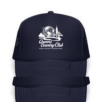 Queens Unisphere Golf Foam trucker hat – product view 3, Queens golf apparel by Queens Country Club