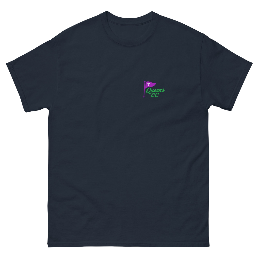 Queens CC “City’s Country Club” Tee – product view 7, Queens golf apparel by Queens Country Club
