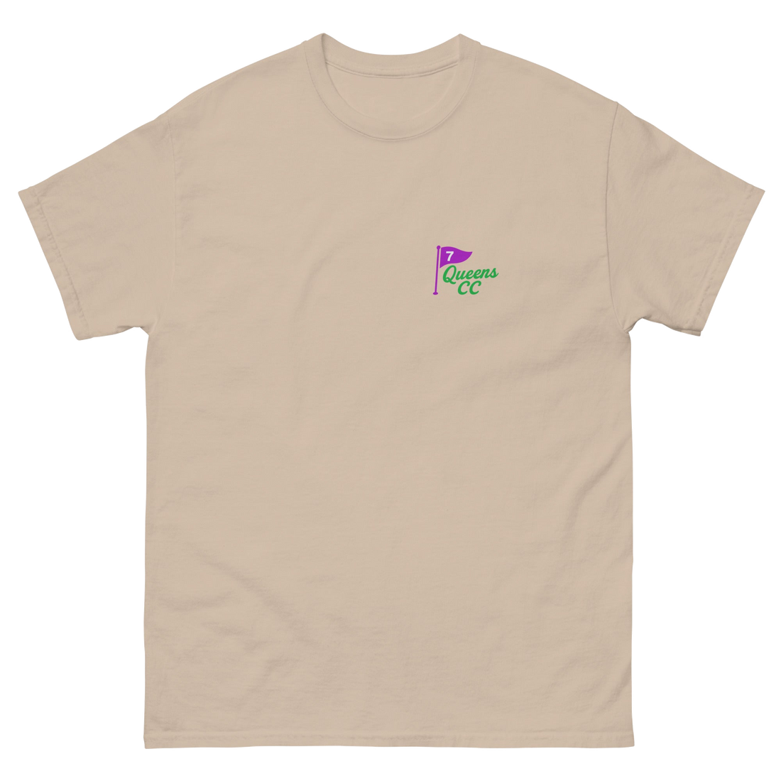 Queens CC “City’s Country Club” Tee – product view 17, Queens golf apparel by Queens Country Club
