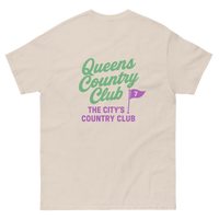 Queens CC “City’s Country Club” Tee – product view 20, Queens golf apparel by Queens Country Club