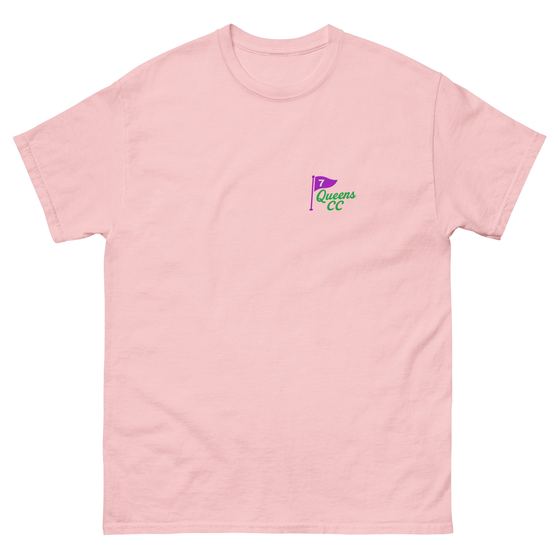 Queens CC “City’s Country Club” Tee – product view 21, Queens golf apparel by Queens Country Club