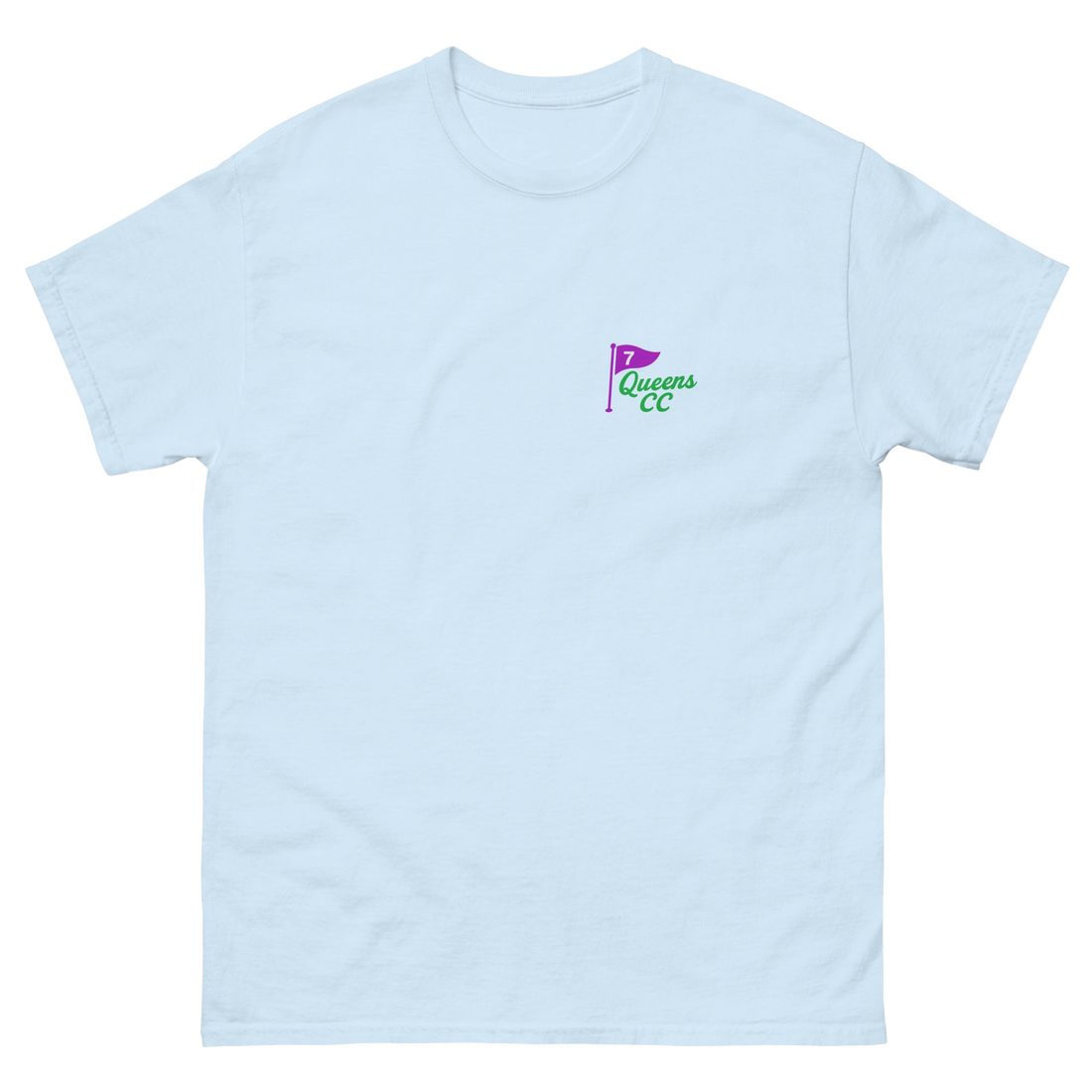 Queens CC “City’s Country Club” Tee – product view 25, Queens golf apparel by Queens Country Club