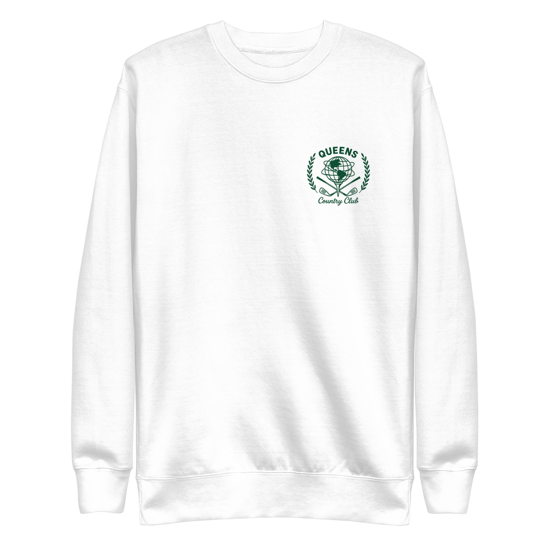 Queens Unisphere Golf Ball Tee Sweatshirts – product view 2, Queens golf apparel by Queens Country Club