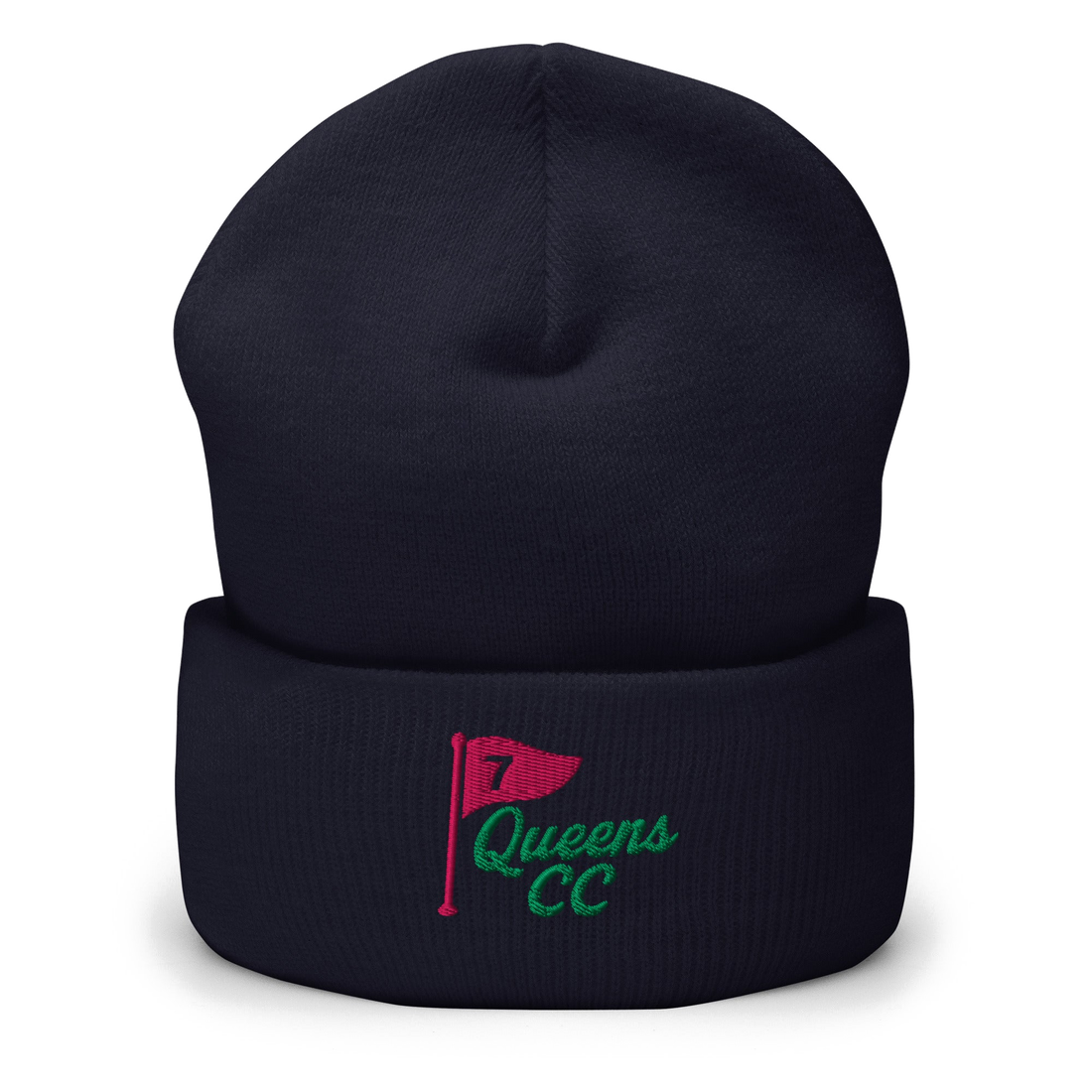 No.7 QCC Beanie in Navy | Queens Country Club