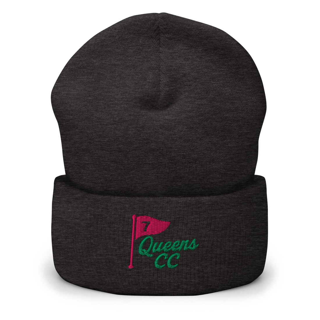 No.7 QCC Beanie in Charcoal | Queens Country Club
