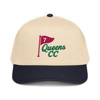 QCC NO. 7 Golf Cap in Navy Brim | Queens Country Club