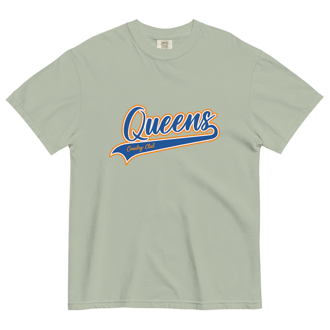Bay Queens Country Club T-shirt featuring vintage Queens script logo on the chest