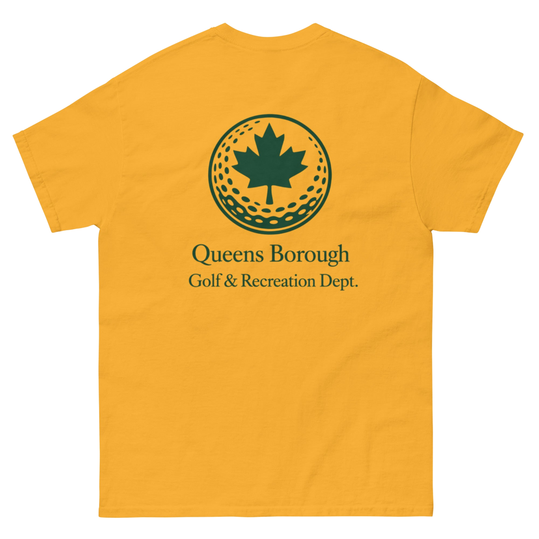 Queens Golf Dept. Tee - Green — back view | Queens Country Club