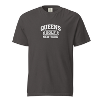 Queens Collegiate Golf Tee White — front view | Queens Country Club