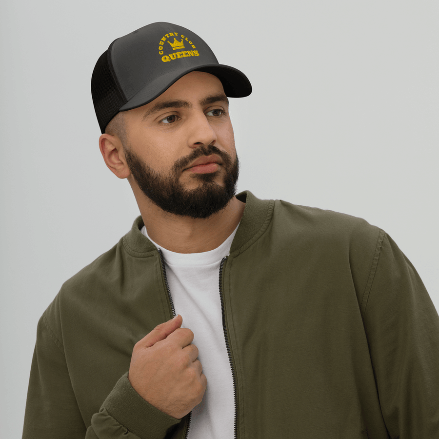 Queens CC Crown Trucker Cap - Queens Country Club