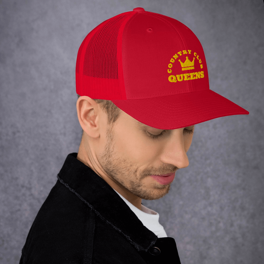Queens CC Crown Trucker Cap - Queens Country Club