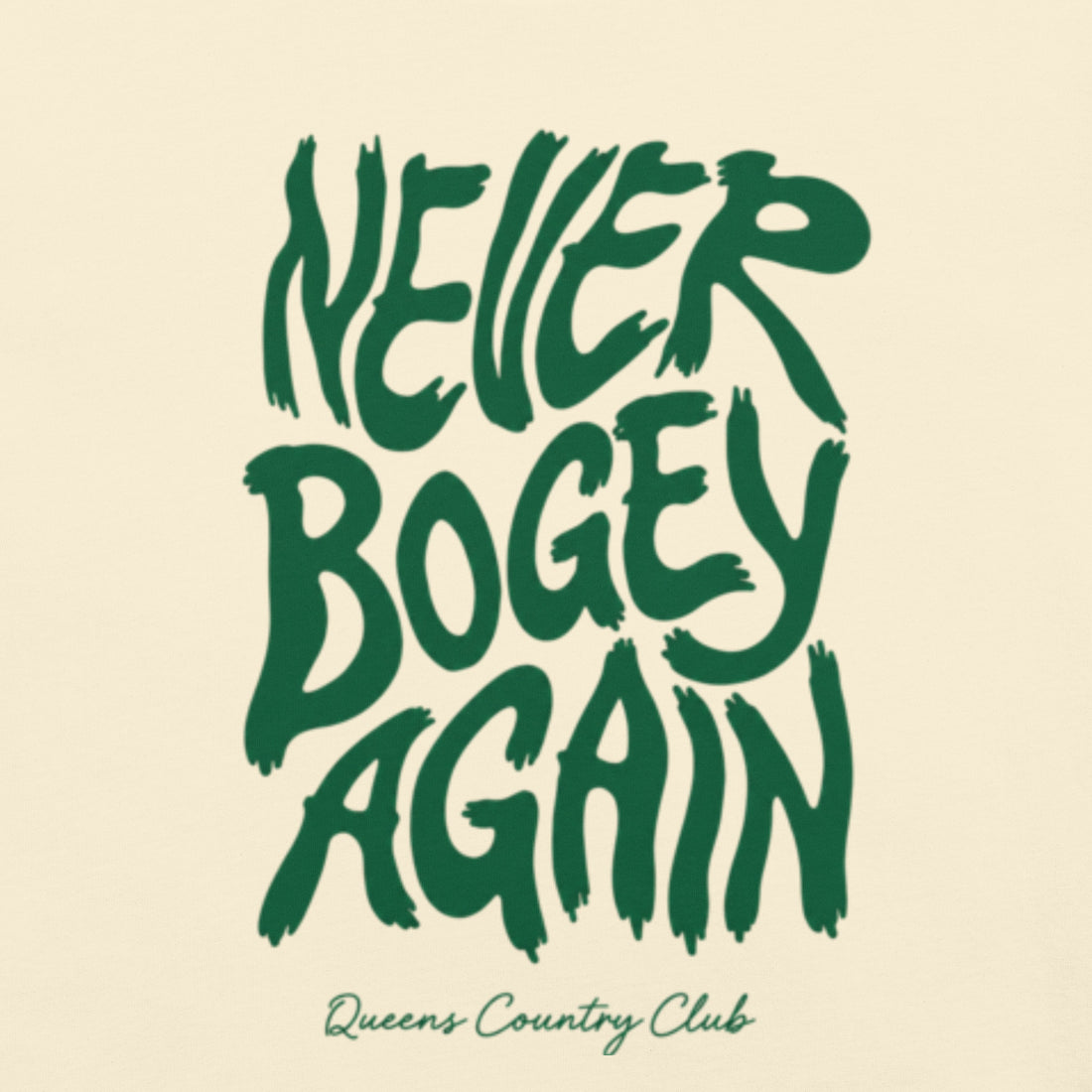 Never Bogey Again Green Print