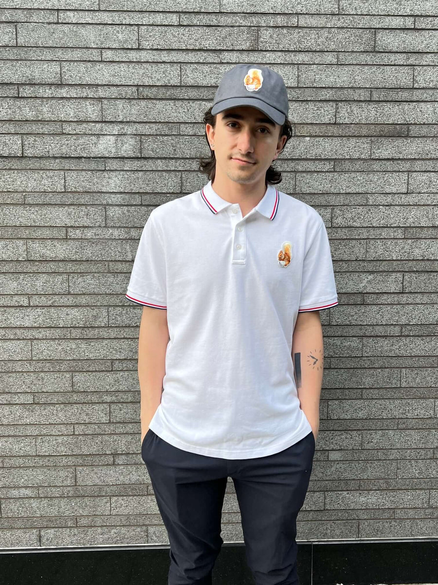 Men's Squirrel Logo Polo Shirts - Queens Country Club