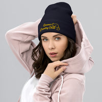 Queens Country Club with Squirrel Embroidery Cuffed Beanie