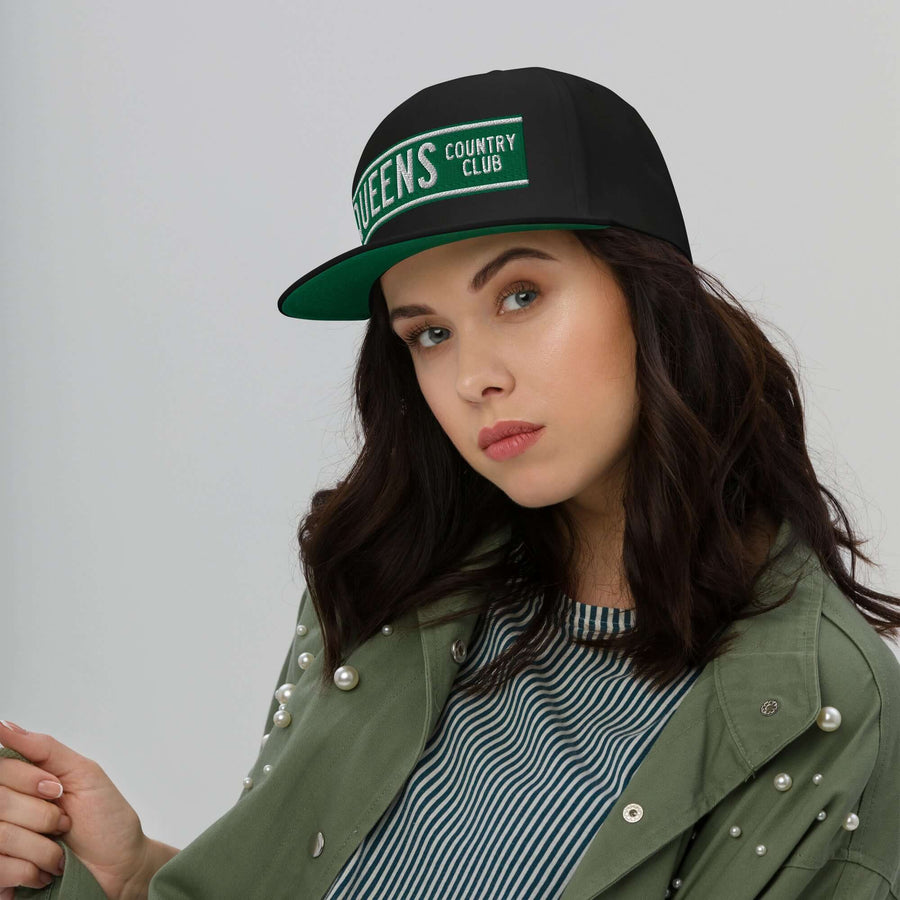 Queens CC Street Sign Flat Bill Cap - Queens Country Club