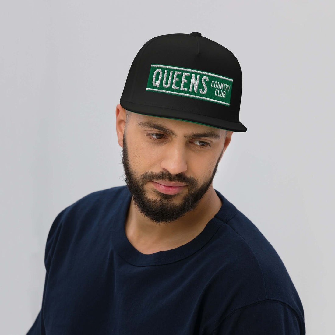 Queens CC Street Sign Flat Bill Cap - Queens Country Club