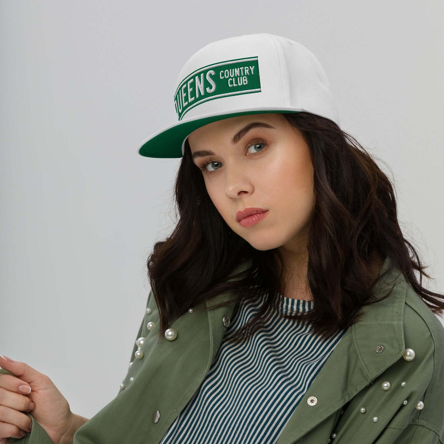 Queens CC Street Sign Flat Bill Cap - Queens Country Club