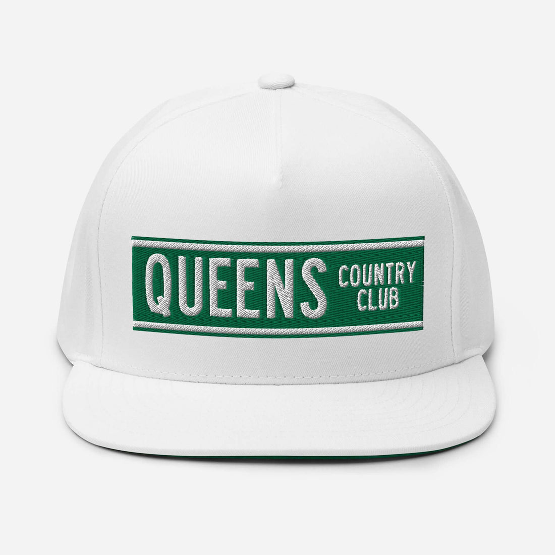 Queens CC Street Sign Flat Bill Cap - Queens Country Club