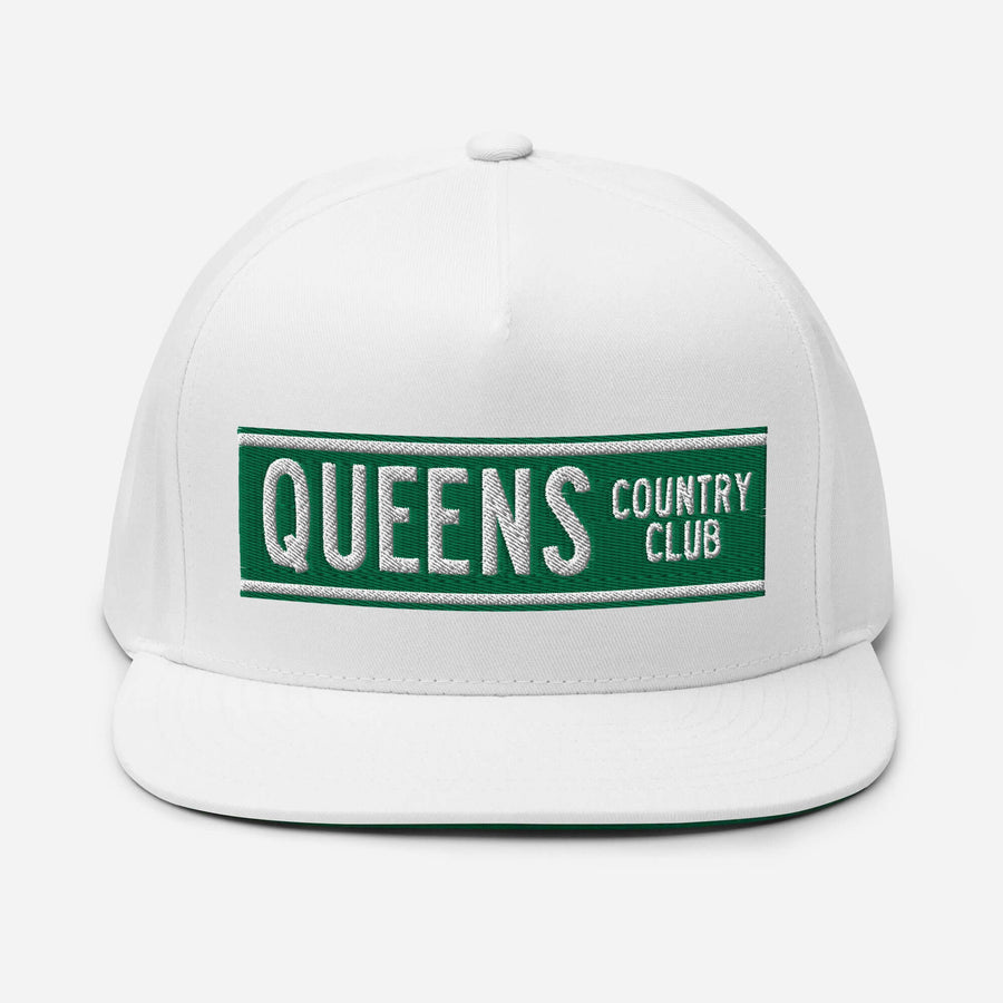 Queens CC Street Sign Flat Bill Cap - Queens Country Club