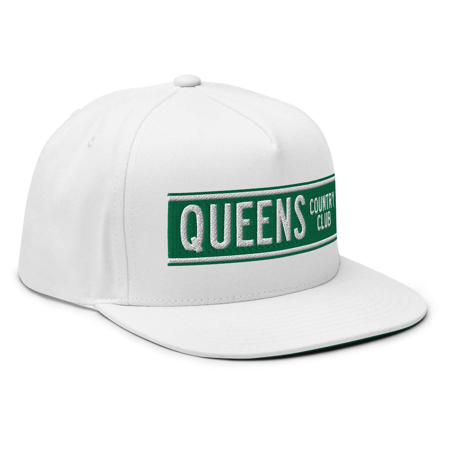 Queens CC Street Sign Flat Bill Cap - Queens Country Club