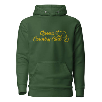 Men's Queens Country Club Embroidery Hoodie - Queens Country Club