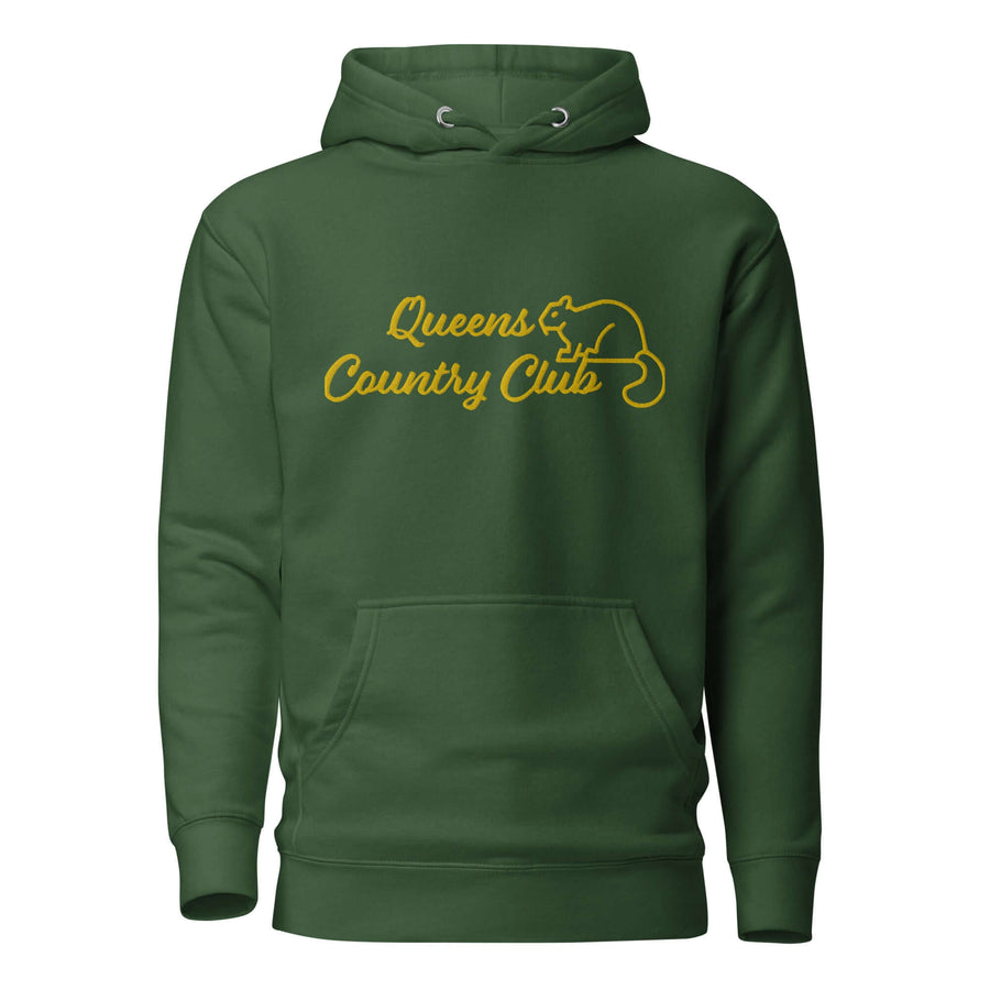 Men's Queens Country Club Embroidery Hoodie - Queens Country Club