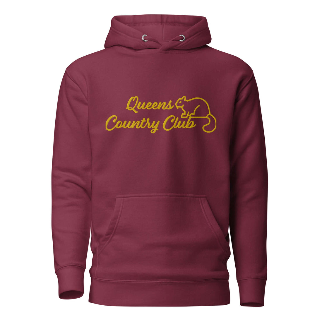 Men's Queens Country Club Embroidery Hoodie - Queens Country Club
