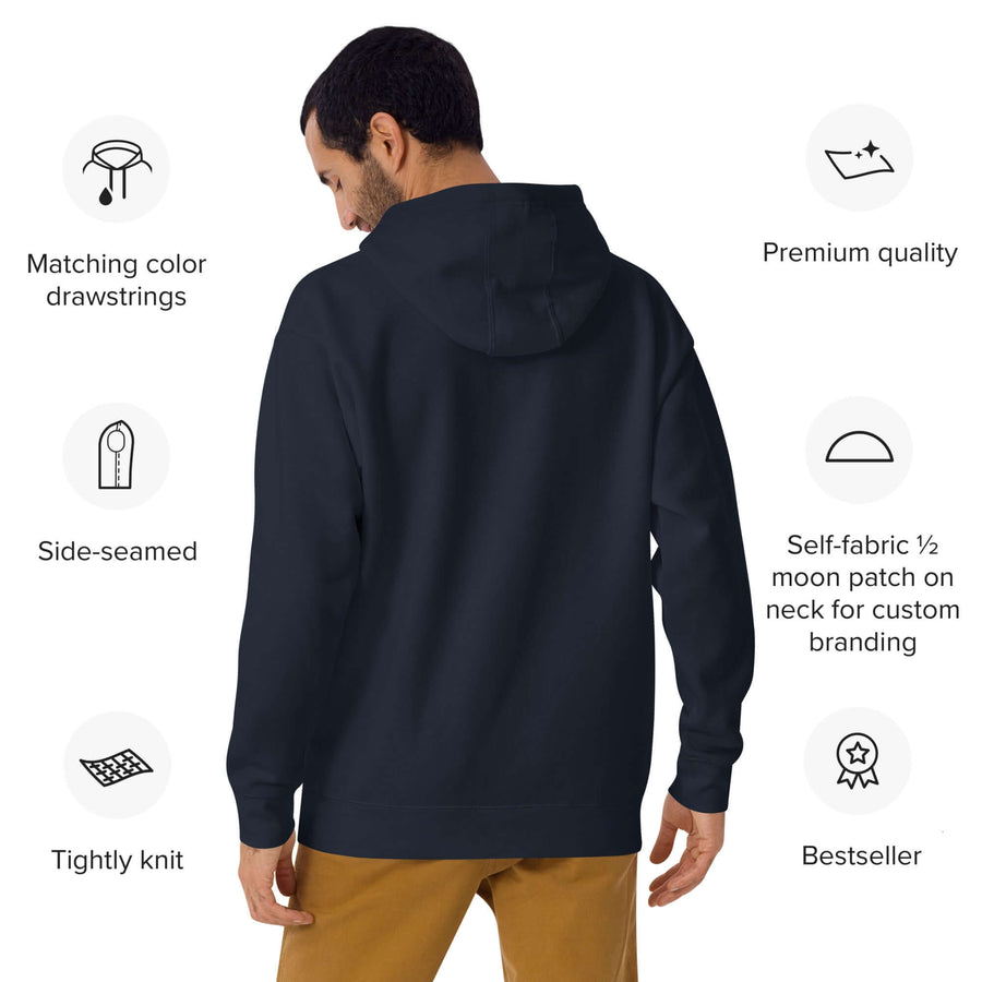Men's Queens Country Club Embroidery Hoodie - Queens Country Club