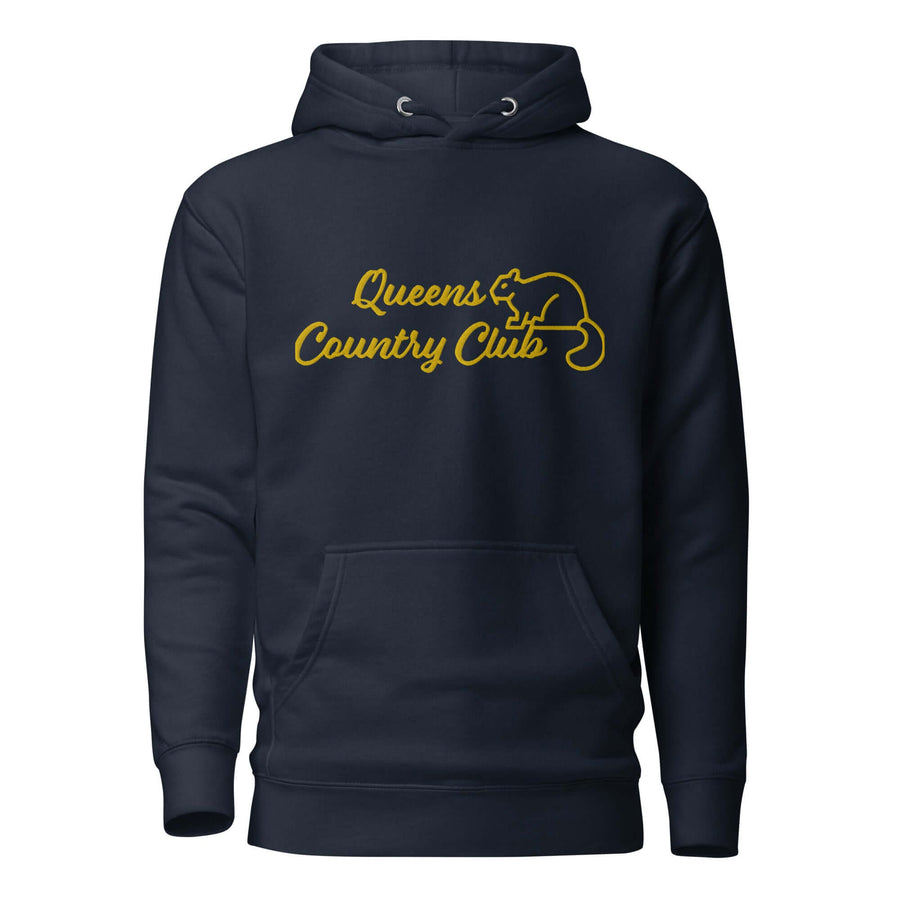 Men's Queens Country Club Embroidery Hoodie - Queens Country Club